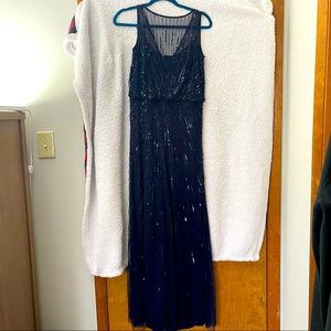 Aidan Mattox Beaded Maxi Formal Dress